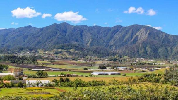 Vista del valle de Constanza, en La Vega.