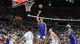 Con 21 puntos y 10 rebotes, Lendeborg impacta la Summer League en su debut con los Warriors