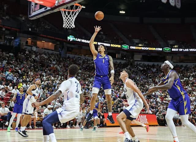 Con 21 puntos y 10 rebotes, Lendeborg impacta la Summer League en su debut con los Warriors Con 21 puntos y 10 rebotes, Lendeborg impacta la Summer League en su debut con los Warriors