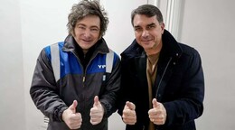 Milei viajará a Brasil para respaldar a Flávio Bolsonaro en las elecciones presidenciales