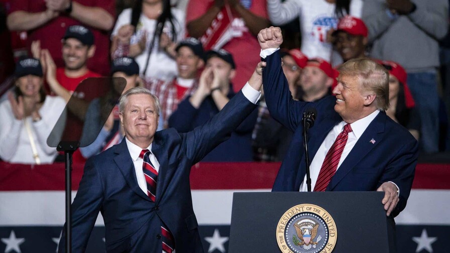 Trump lamenta la muerte del senador Lindsey Graham, un auténtico Patriota