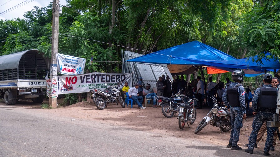 Un campamento paraliza desde hace 75 días el acceso a proyecto de planta de residuos en La Cuaba