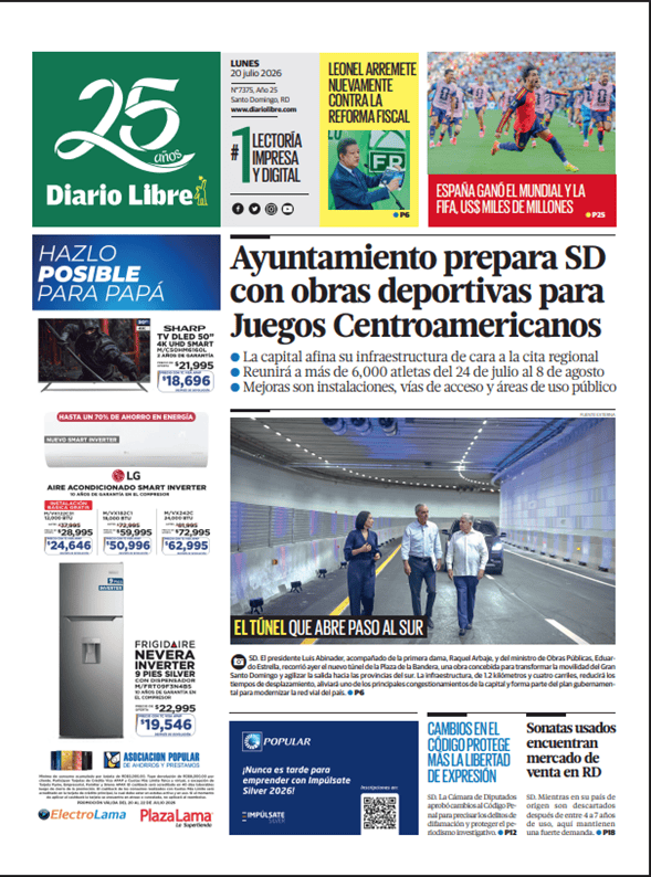 Día Jueves, 19 de Febrero de 2026 Edición 7251. Día Jueves, 19 de Febrero de 2026 Edición 7251.