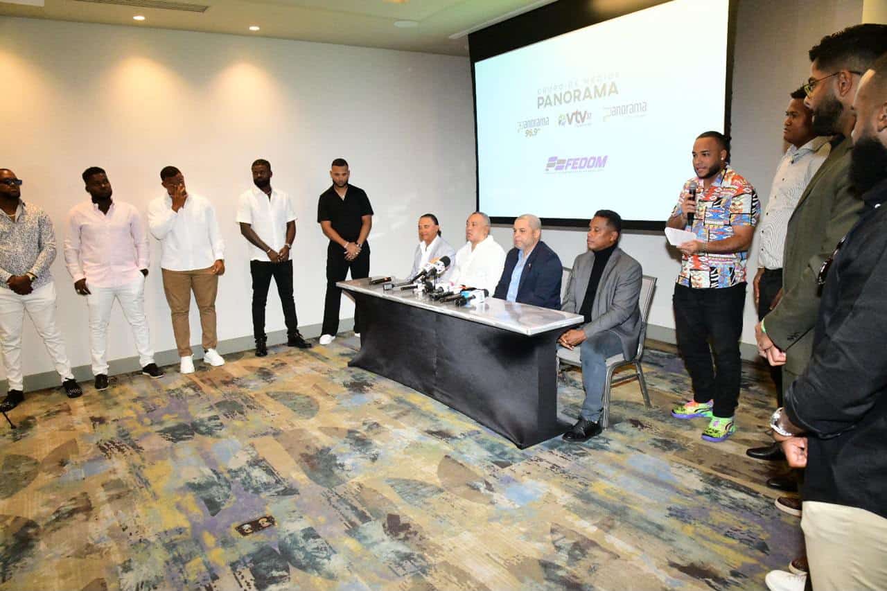 Presentación del equipo dominicano.