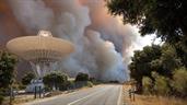 Un incendio forestal pone en riesgo una instalación estratégica de la NASA en España