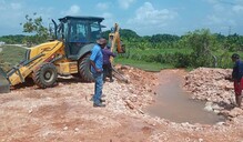 Avería en tubería de 48 pulgadas deja sin agua a sectores de Santo Domingo Este