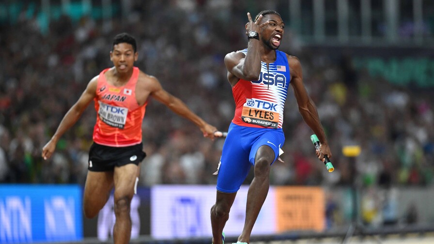 Noah Lyles vuela en los 100 metros e impone la mejor marca mundial del año