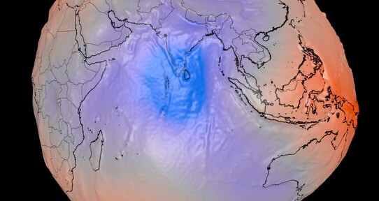 Geoide: la imagen de la NASA que muestra dónde la gravedad es más fuerte o más débil