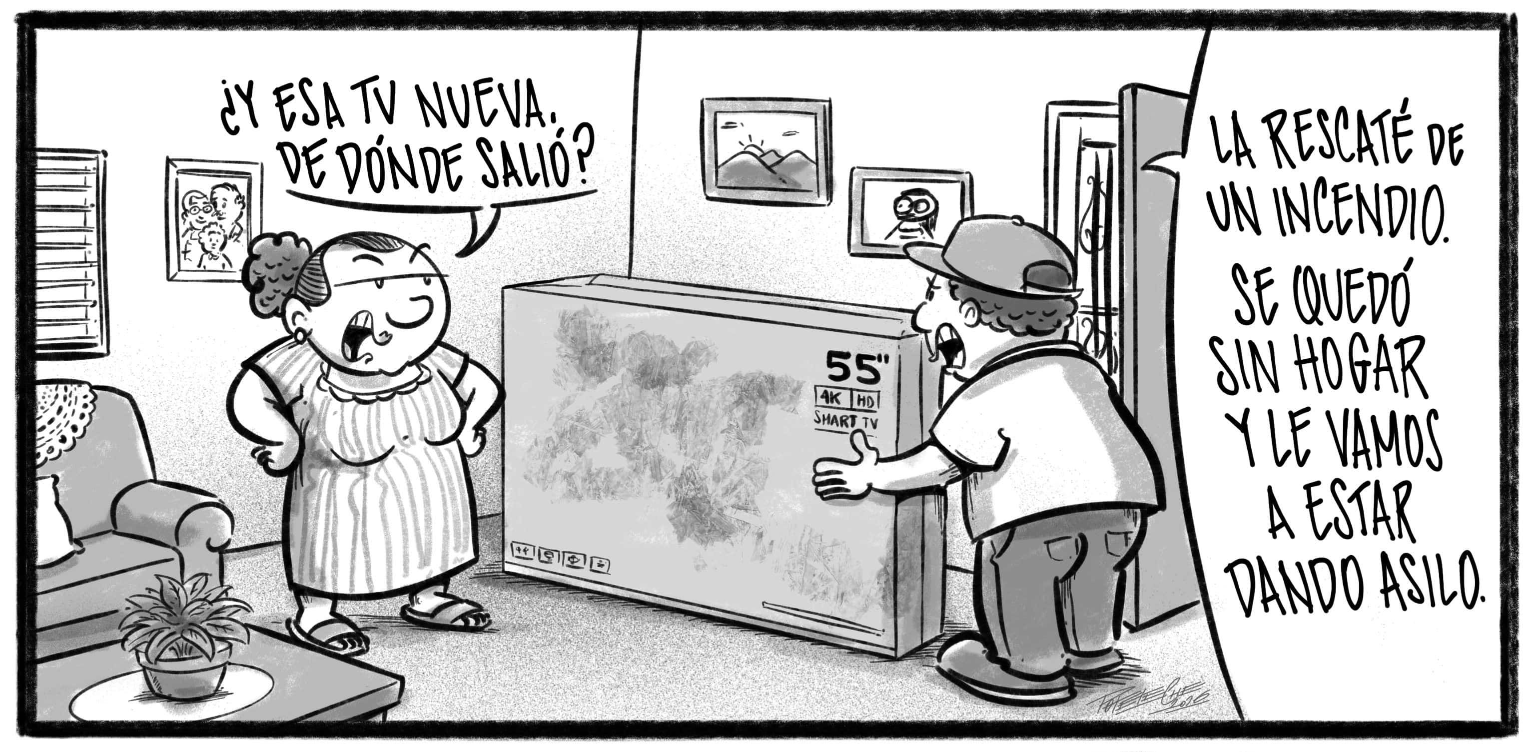 Caricatura de Noticiero Poteleche 3 agosto 2026