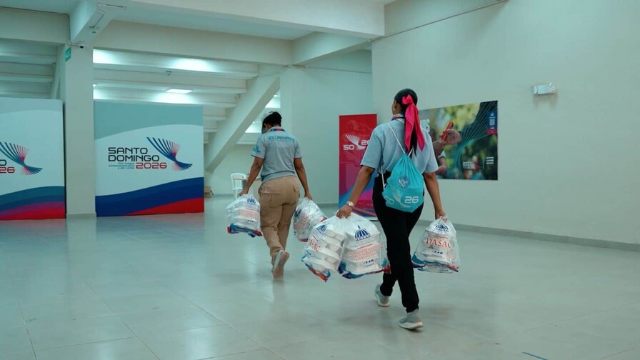 DASAC suministra más de 8,000 raciones diarias al personal de los Juegos Santo Domingo 2026