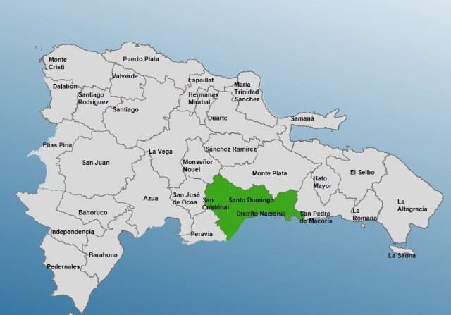 El COE coloca al Gran Santo Domingo y San Cristóbal en alerta verde por una vaguada