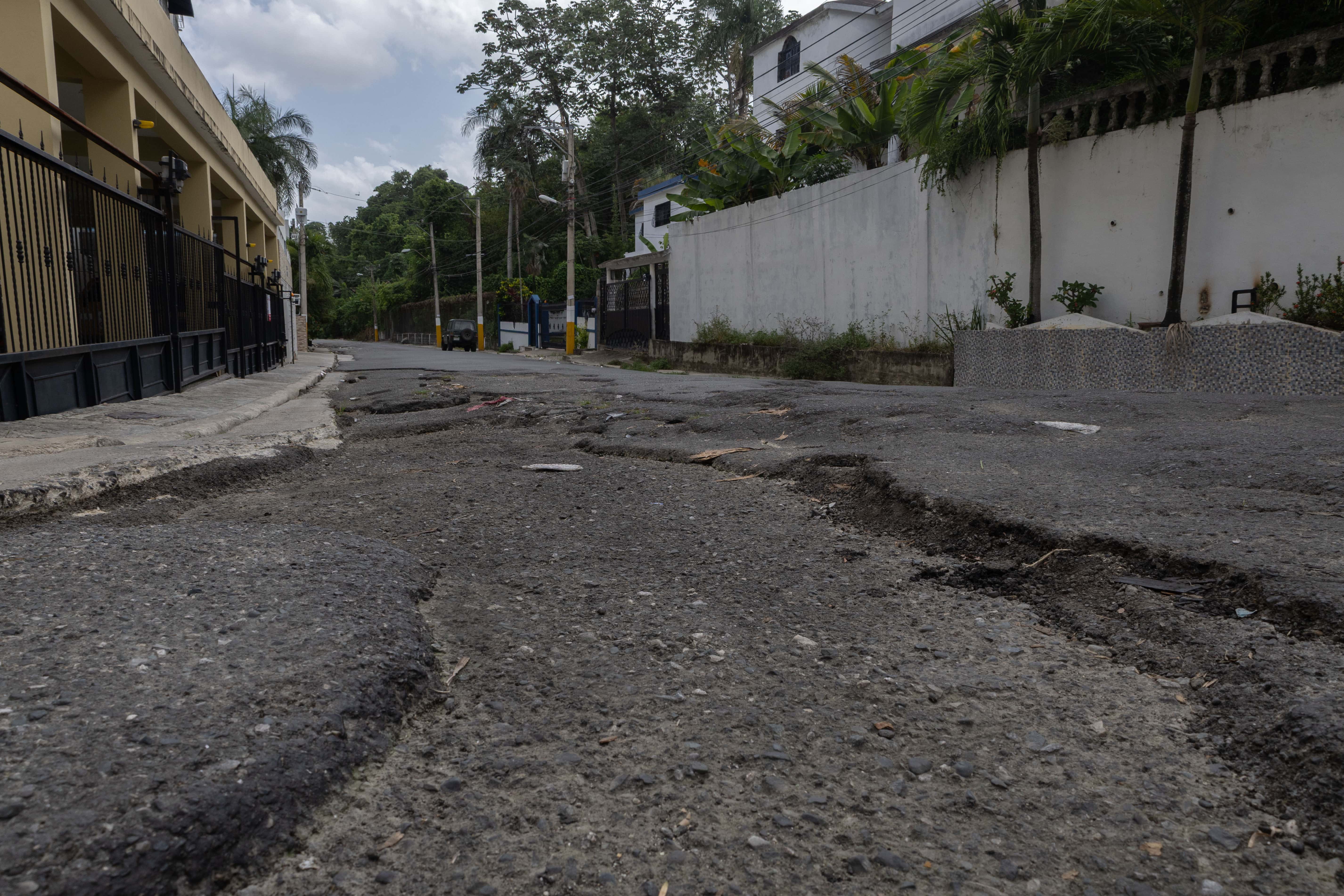 Así se encuentra parte de la calle A en el sector Don Honorio, en el Distrito Nacional.