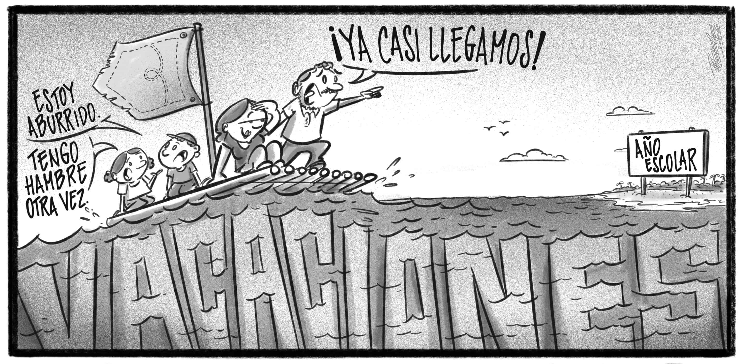 Caricatura de Noticiero Poteleche 21 agosto 2026