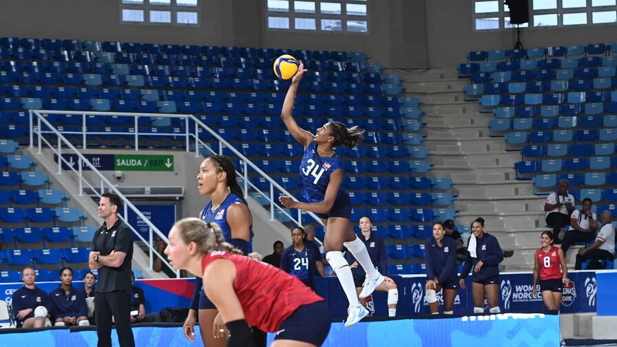 Estados Unidos arrasa en su debut de Norceca en Santo Domingo