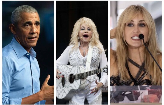 Miley Cyrus, Obama y Elton John despiden a Dolly Parton