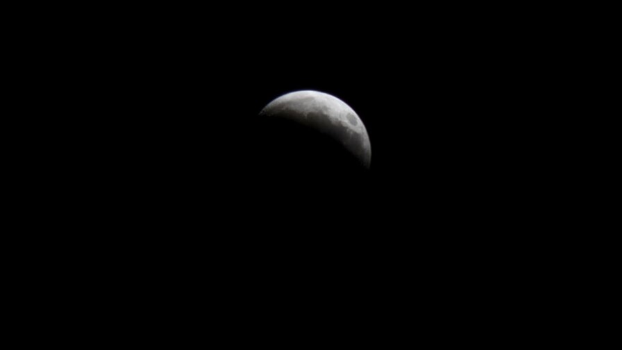 Así se vio el eclipse lunar sobre Santo Domingo