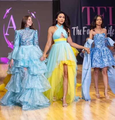 Leticia Lasose lleva el universo de Aurora Dresses a New York Fashion Week con “Sophia”