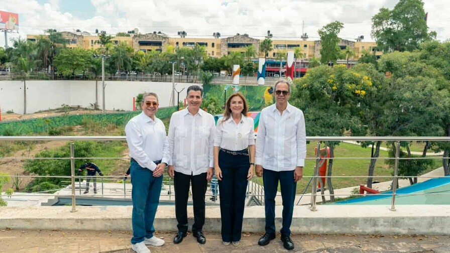 Banco Popular y Alcaldía del Distrito Nacional supervisan trabajos en el parque Núñez de Cáceres