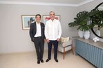 Presidente de Google Cloud para América Latina visita a Luis Abinader en Santiago