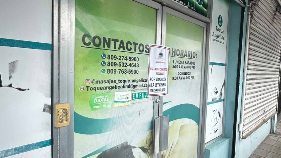 Salud Pública cierra centro de masajes tras denuncia por supuesto contacto inapropiado