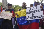 Opositores venezolanos protestan en rechazo a la participación de Delcy Rodríguez ante ONU Opositores venezolanos protestan en rechazo a la participación de Delcy Rodríguez ante ONU