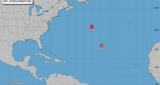 Hanna irrumpe en el Atlántico y se convierte en la octava tormenta tropical de la temporada