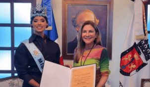 Alcaldía del Distrito reconoce a la Miss Mundo Joheirry Mola como hija adoptiva de Santo Domingo