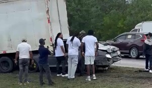 Accidente en la Autovía del Este involucró cuatro vehículos y dejó un herido