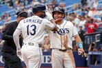 Junior Caminero y Jonathan Aranda llevan la experiencia del Clásico Mundial a los playoffs Junior Caminero y Jonathan Aranda llevan la experiencia del Clásico Mundial a los playoffs