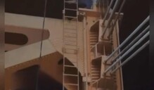 Bomberos rescatan por tercera ocasión a hombre que intentó lanzarse del puente Hermanos Patiño