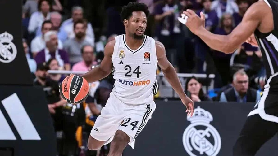 Andrés Feliz aporta 14 puntos en la contundente victoria del Real Madrid sobre el Bilbao