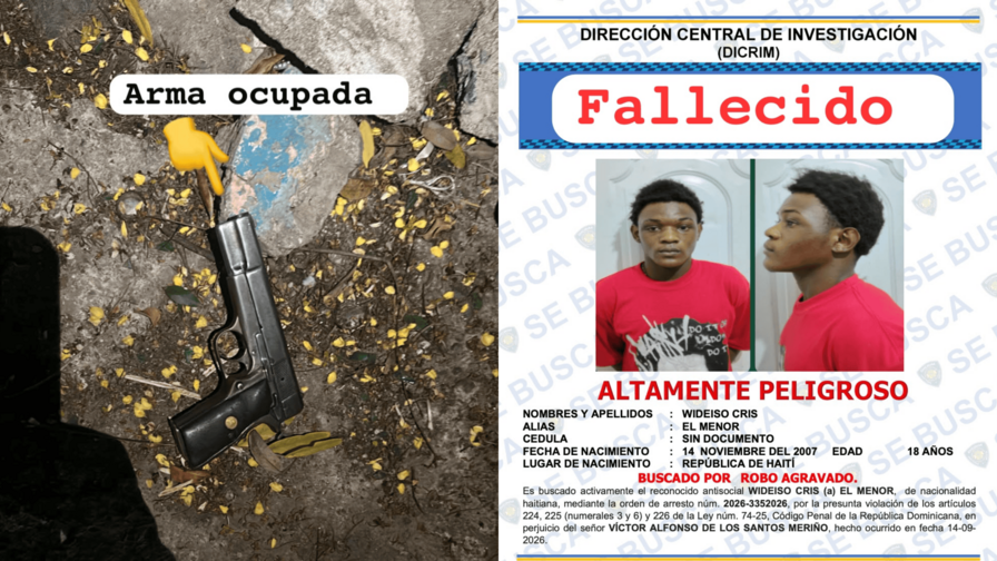 Policía mata a haitiano señalado por asalto a enfermera en Los Tocones, Santiago