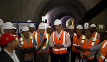 Abinader supervisa construcción de túnel solucionará inundaciones en la Luperón