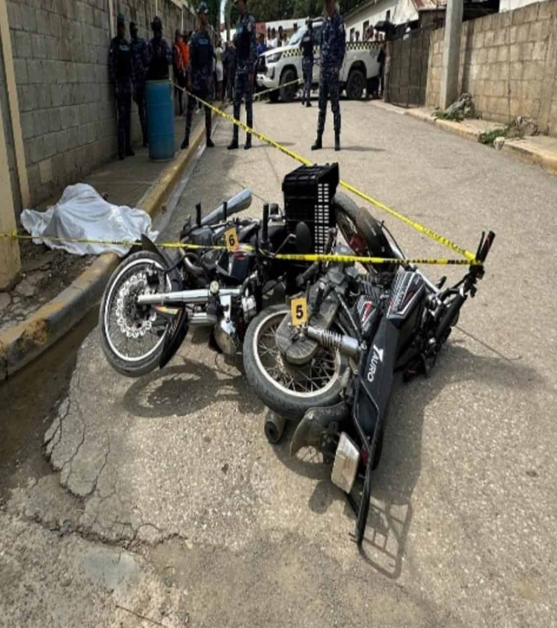 Motocicleta ocupada por las autoridades&nbsp;